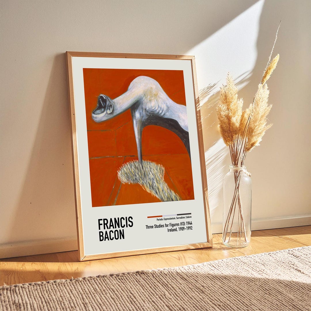 Francis Bacon Exhibition Poster Three Studies for Figures V3