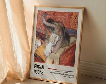 Plakat wystawy Edgara Degasa „Po kąpieli”