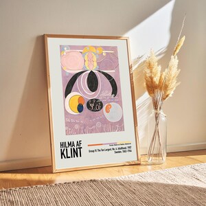 Hilma Af Klint - Group IV, The Ten Largest, No. 6, Adulthood Hilma Klint Painting Poster Print, Modern Home Decor, Abstract Exhibition Print