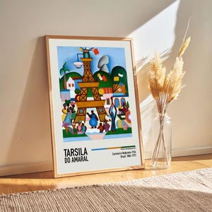 Tarsila do Amaral: Carnaval en Madureira Vintage Lámina artística