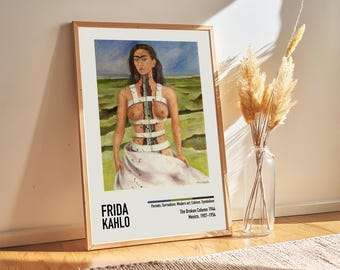 Frida Kahlo 'The Broken Column' Vintage Art Exhibition Poster