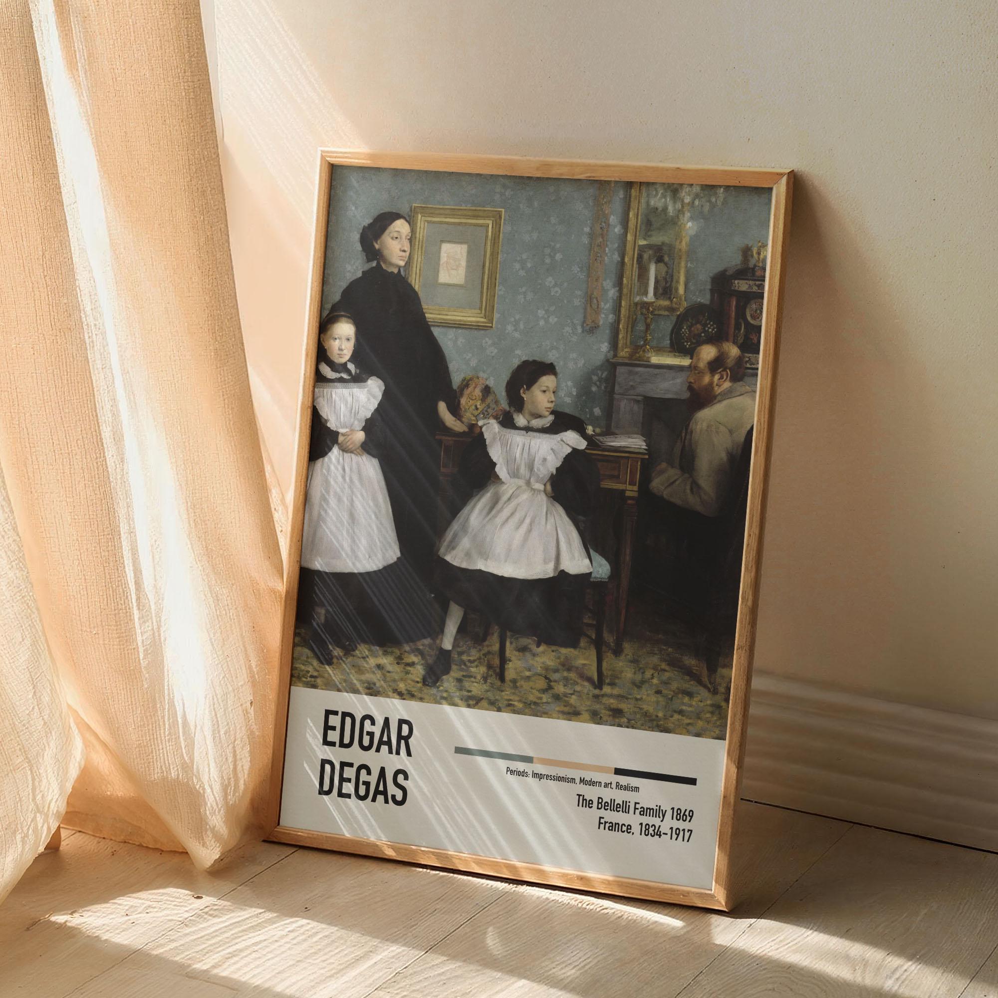 エドガー・ドガ - ベレッリ家 - ヴィンテージ美術展ポスター - Etsy 日本