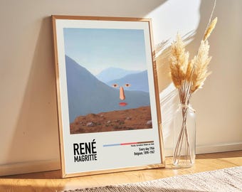 額装品/Evidence Eternelle/ルネ マグリット/ポスター/アート ポスター アート L Heureux Donateur（ルネ マグリット） 額装品