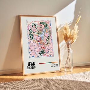 Jean Cocteau - Lions Club, 1948 - Jean Cocteau Lithographs Paintings Poster Prints, Art Lover Gift Ideas for Him/Her