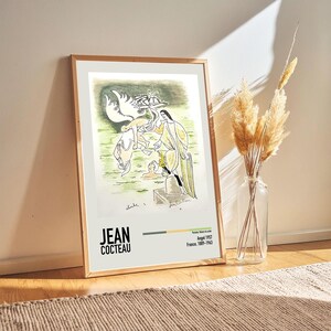Jean Cocteau - Angel 1957 - Jean Cocteau Lithographs Paintings Poster Prints, Gift Ideas for Art Lovers for Him/Her