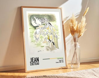Jean Cocteau Angel 1957 Vintage Art Poster