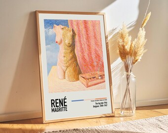 Rene Magritte Exhibition Poster - Giantess _ 1967 Painting Art