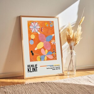 Hilma Af Klint - The Ten Largest, No. 4, Youth 1907 - Hilma Klint Paintings Poster Prints, Modern Home Decor, Abstract Exhibition Prints