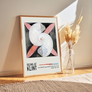 Hilma Af Klint - Serie, Grupp IX, The Swan, No. 21 1915 - Hilma Klint Paintings Poster Prints, Modern Home Decor, Abstract Exhibition Prints