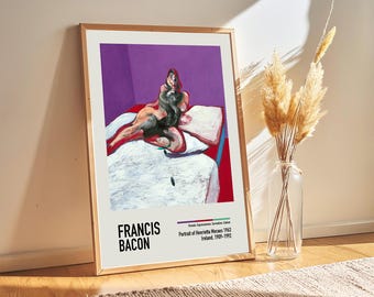Francis Bacon Exhibition Poster: Portrait of Henrietta Moraes, 1963