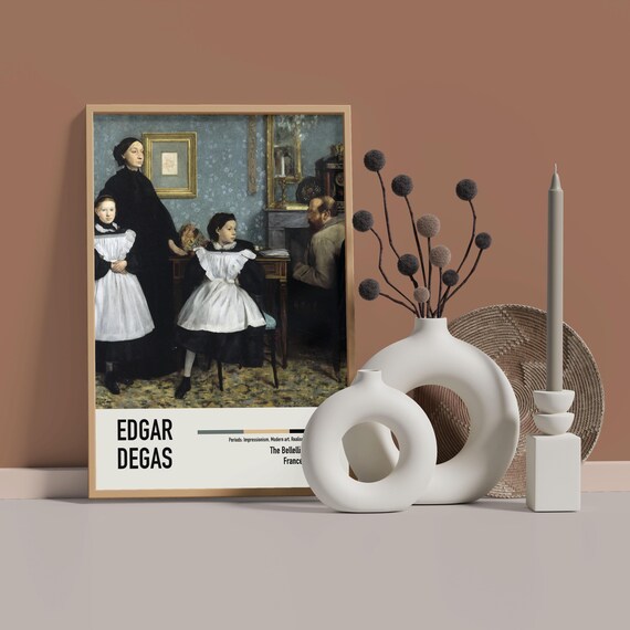 エドガー・ドガ - ベレッリ家 - ヴィンテージ美術展ポスター - Etsy 日本