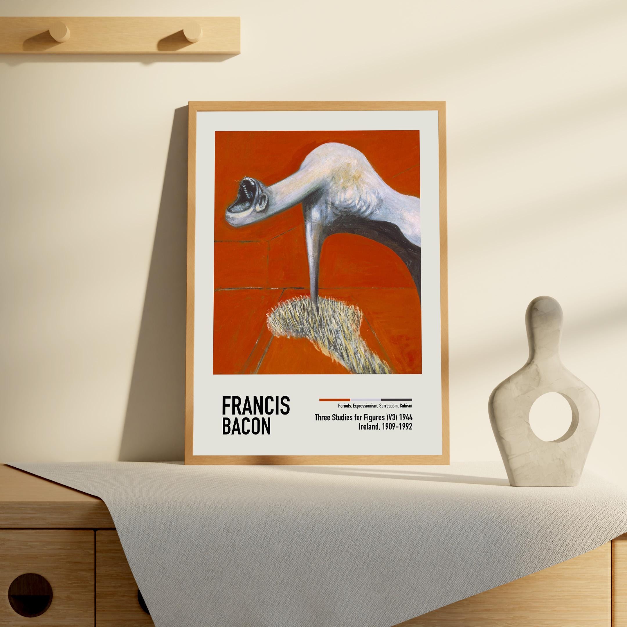 Francis Bacon Exhibition Poster Three Studies for Figures V3