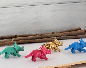 Dinosaur Knob Brachiosaurus drawer pull Short Triceratops art Dresser Cabinet Furniture Hardware Nusery Child's Room Decor