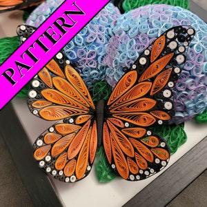 Quilled Monarch Butterfly Pattern image 1