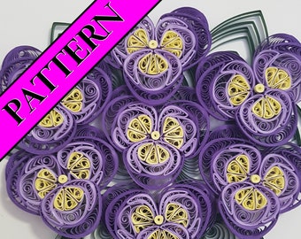 Quilled Pansy Pattern