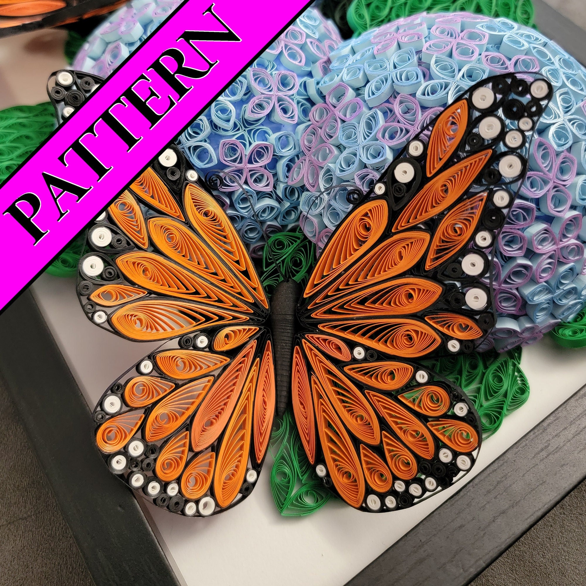 Quilled Monarch Butterfly Pattern Etsy