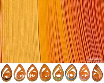3mm Quilling Paper Bright Orange