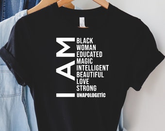 Proud African American Proud Black Girl Magic T Shirt