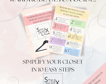 Wardrobe Detox Guide | 10-Step Closet Decluttering Planner