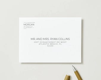 Downloadable Canva File Wedding Template Envelope Address Made Easy
