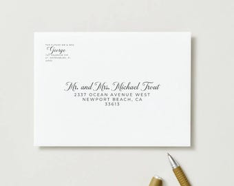 Downloadable Canva File Wedding Template Envelope Address Made Easy
