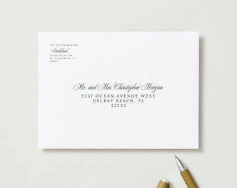 Downloadable Canva File Wedding Template Envelope Address Made Easy