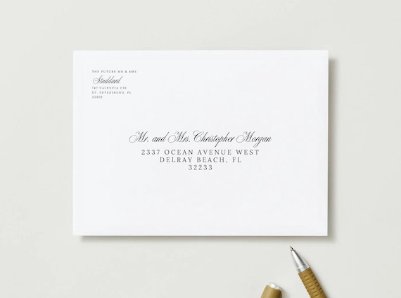 Downloadable Canva File Wedding Template Envelope Address Made Easy