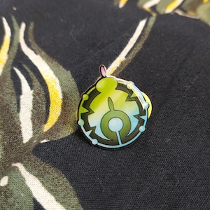 Épinglette de 2,5 cm pour impression « Lilylocket » inspirée de la PMD