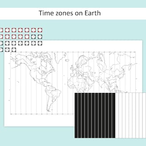 Fusos horários dos gráficos Montessori