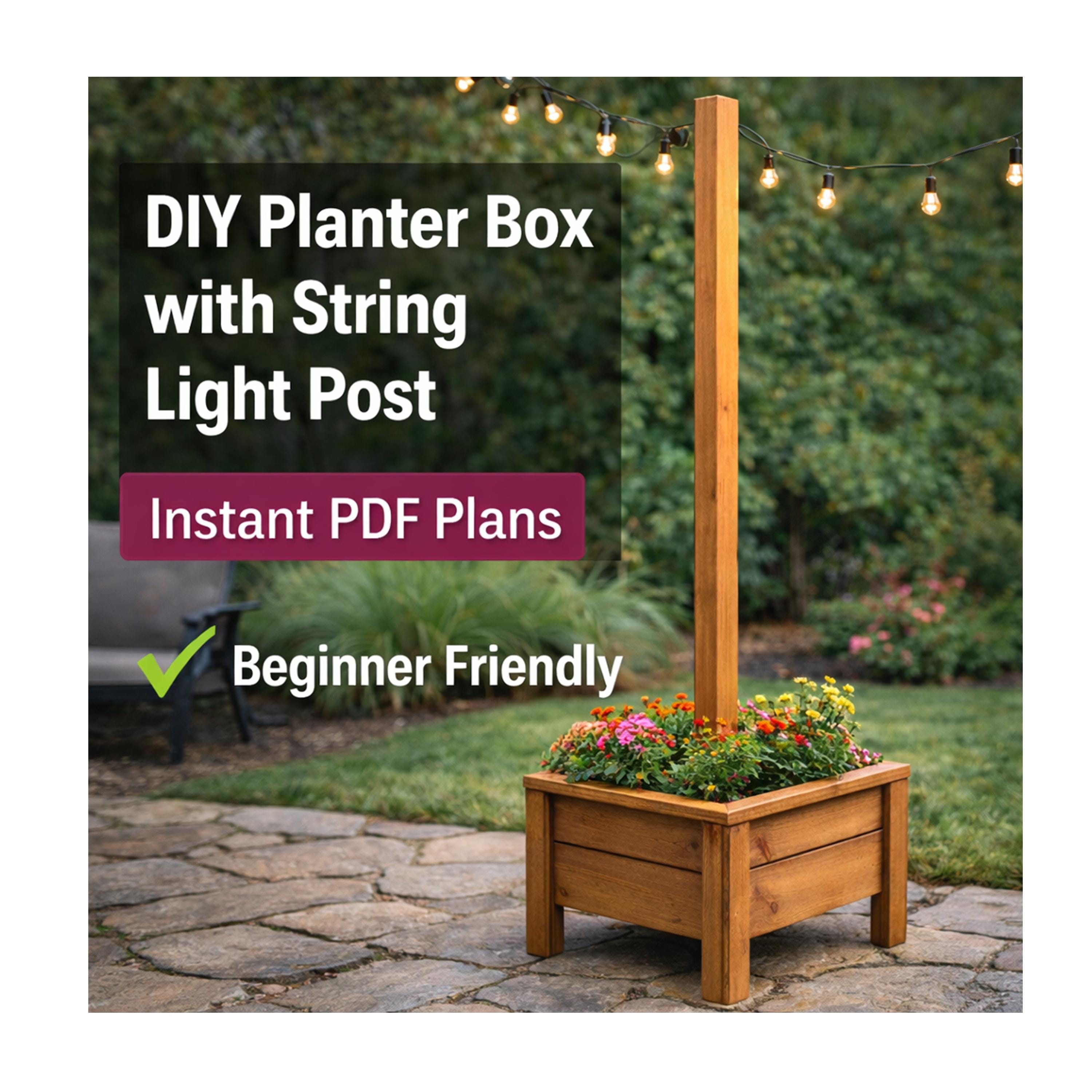 Planter With Post - Etsy