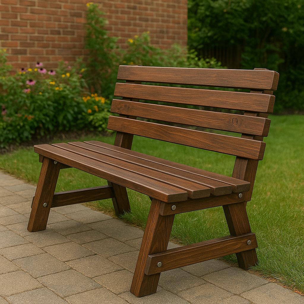 6 Foot Garden Bench Plans | DIY Outdoor Blueprint | Lumber Patio Seat ...