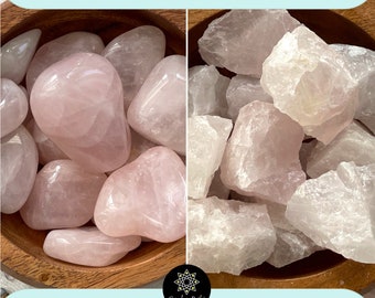 Rose Quartz, Tumbled or Rough | Friendship Gift