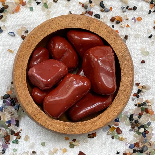 Tumbled Red Jasper Crystal | Root chakra Stone