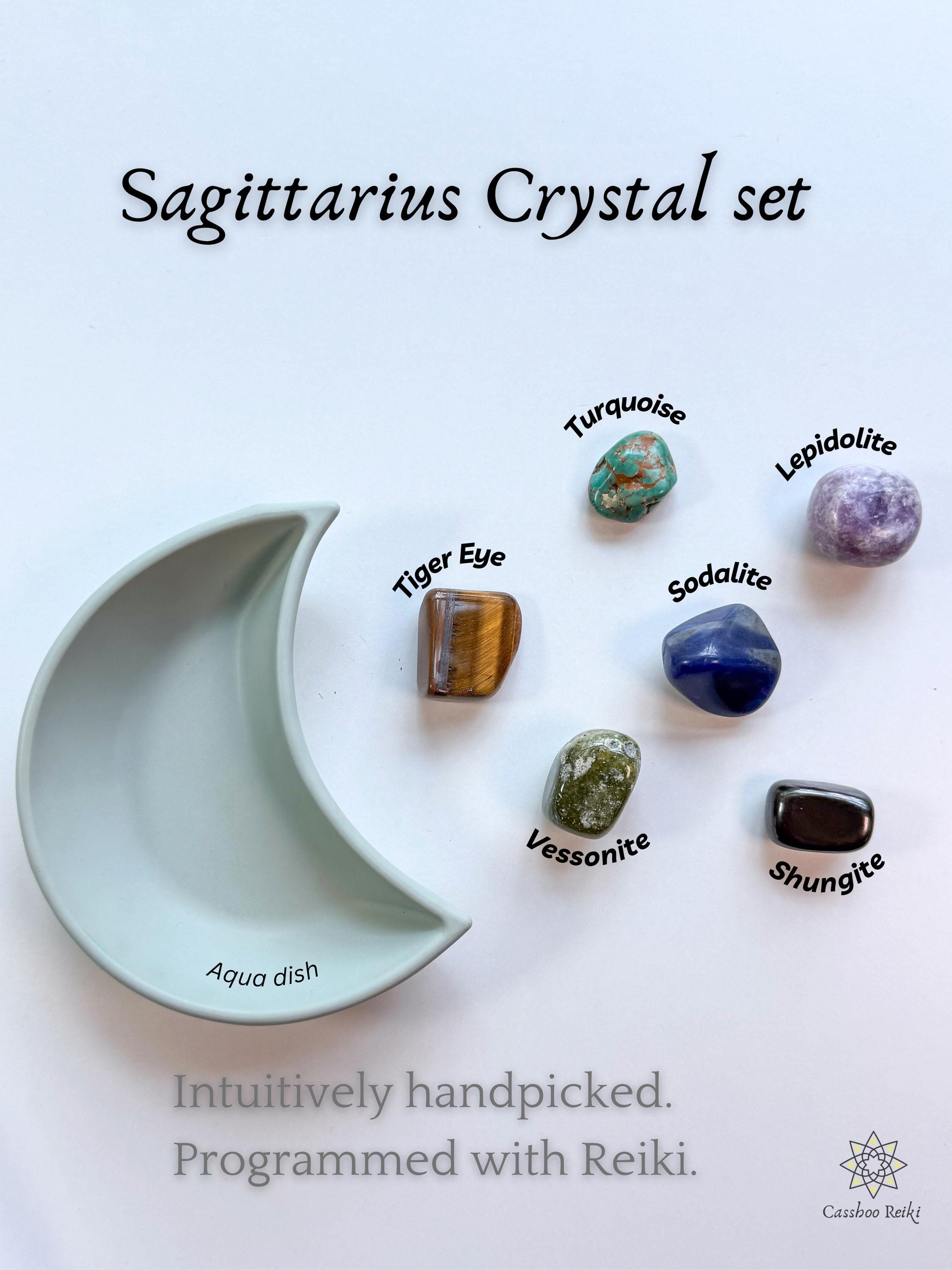 Sagittarius Zodiac 6 Crystal Set | November-december Birthday Gift