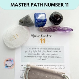 Master Path Number 11 Kristallset | Engel Zahl 11 Steine