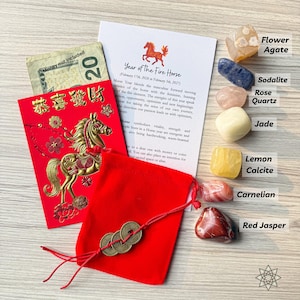 2026 Lunar Year of the Fire Horse, Crystal Set | 2026 Chinese New Year Gift image 2