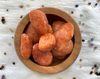 Orange Calcite Tumbled Crystal