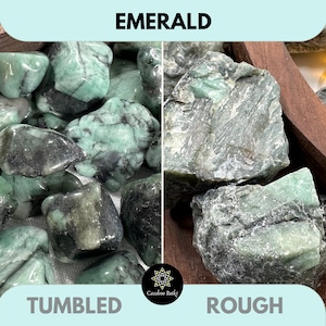 Natural Emerald, Tumbled or Rough Crystal