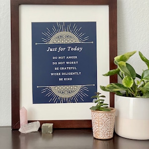 Preceptos del Reiki. Digital imprimible