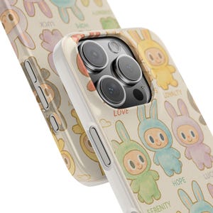 Cute Labubu Phone Cases, Colorful Slim Cases, Love and Luck Designs, Perfect for Gifts, Everyday Use, Phone Accessories