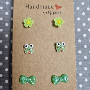 3 pair variety earrings