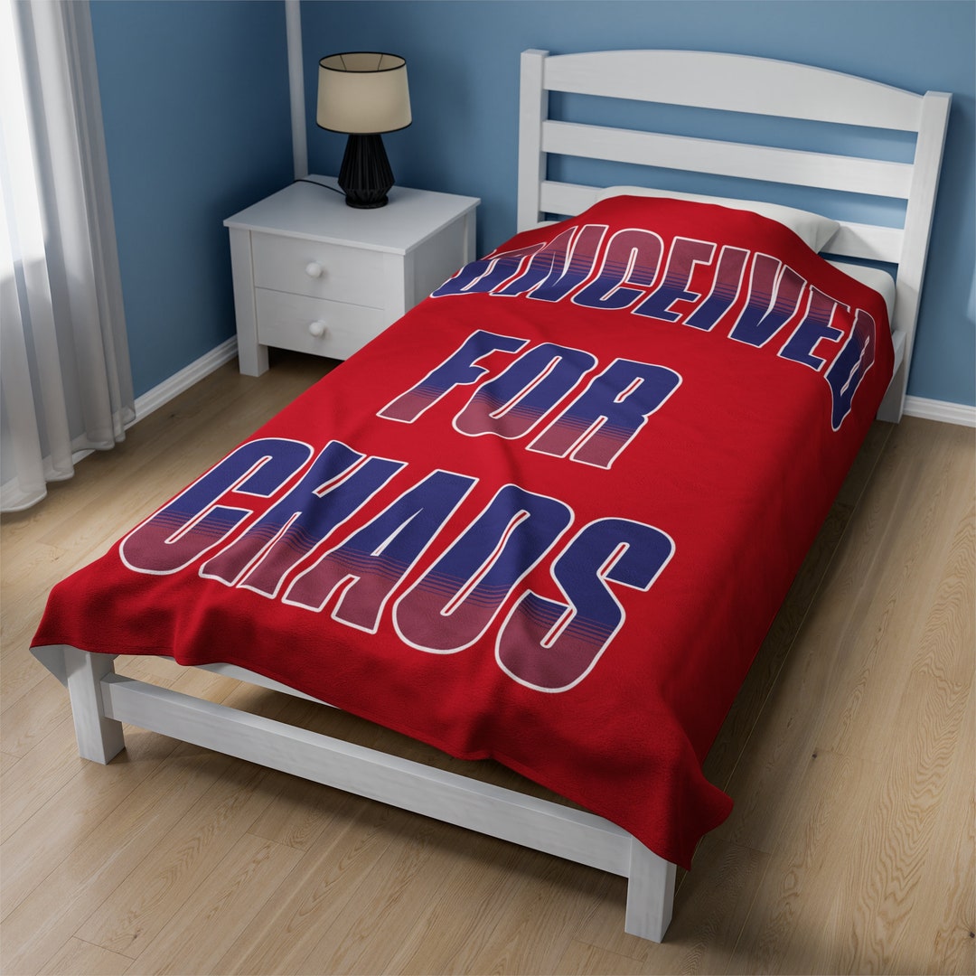 Funny Amusing Comfortable Blanket Conceived for Chaos Etsy