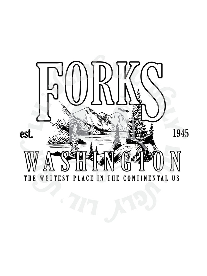 DIGITAL DOWNLOAD Forks Washington Art Print Not for Resale Etsy