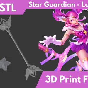 Star Guardian Lux Cosplay 3D Print File - League of Legends