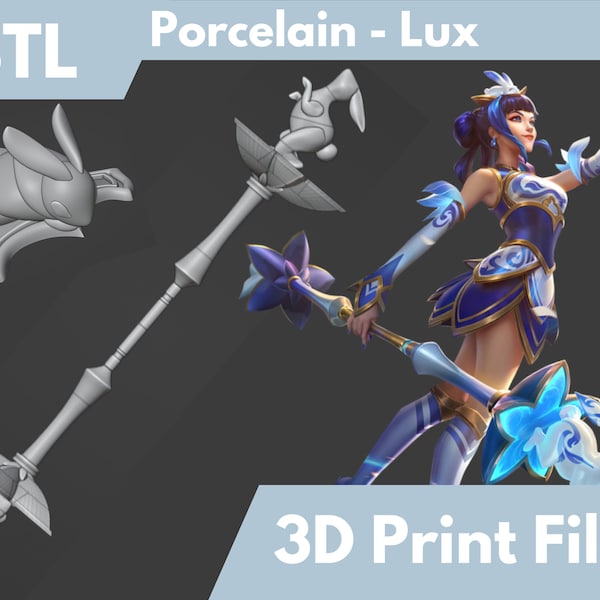 Porcelain Lux Cosplay 3D Print Files - League of Legends