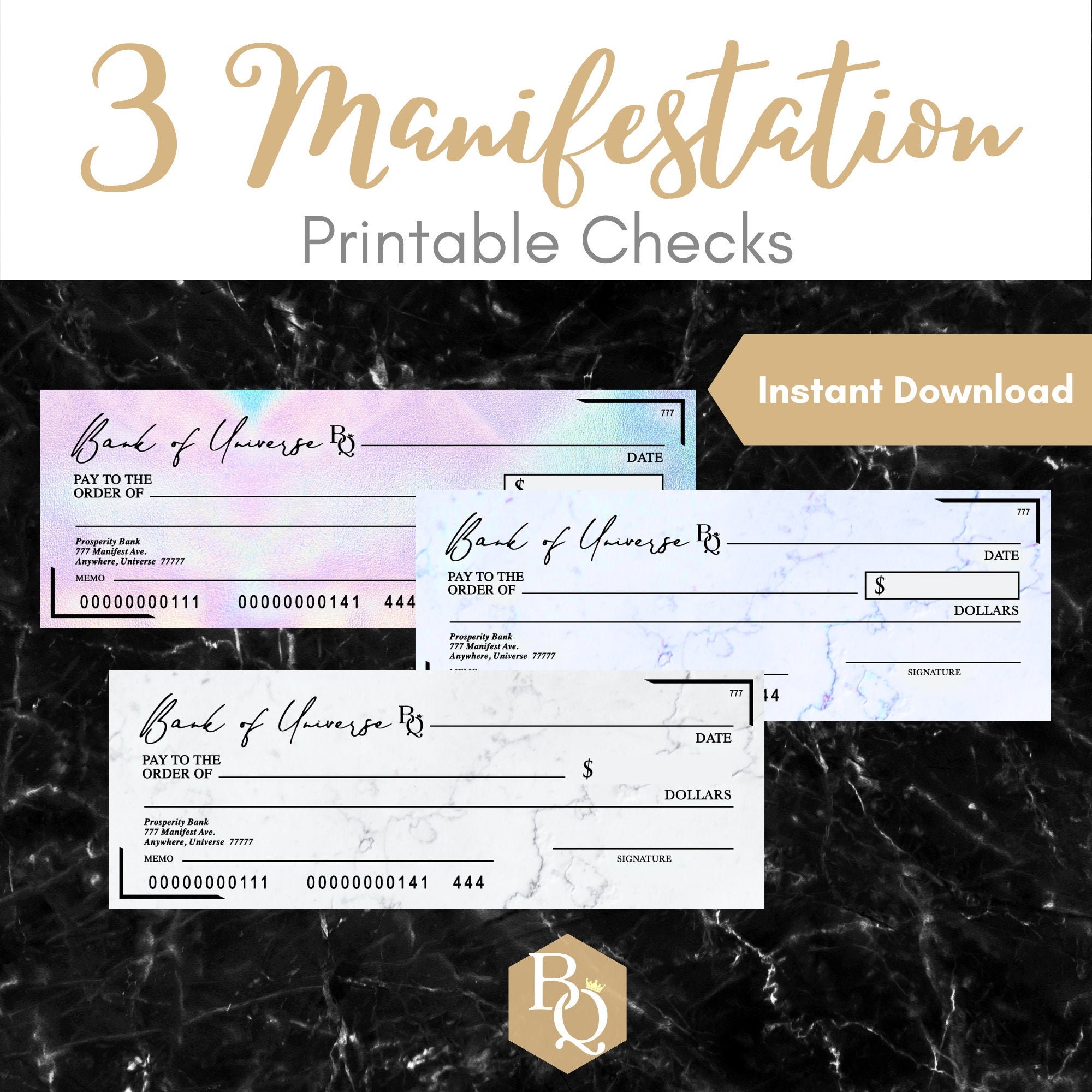Manifestation Checks Law Of Attraction Checks Law Of - Etsy España