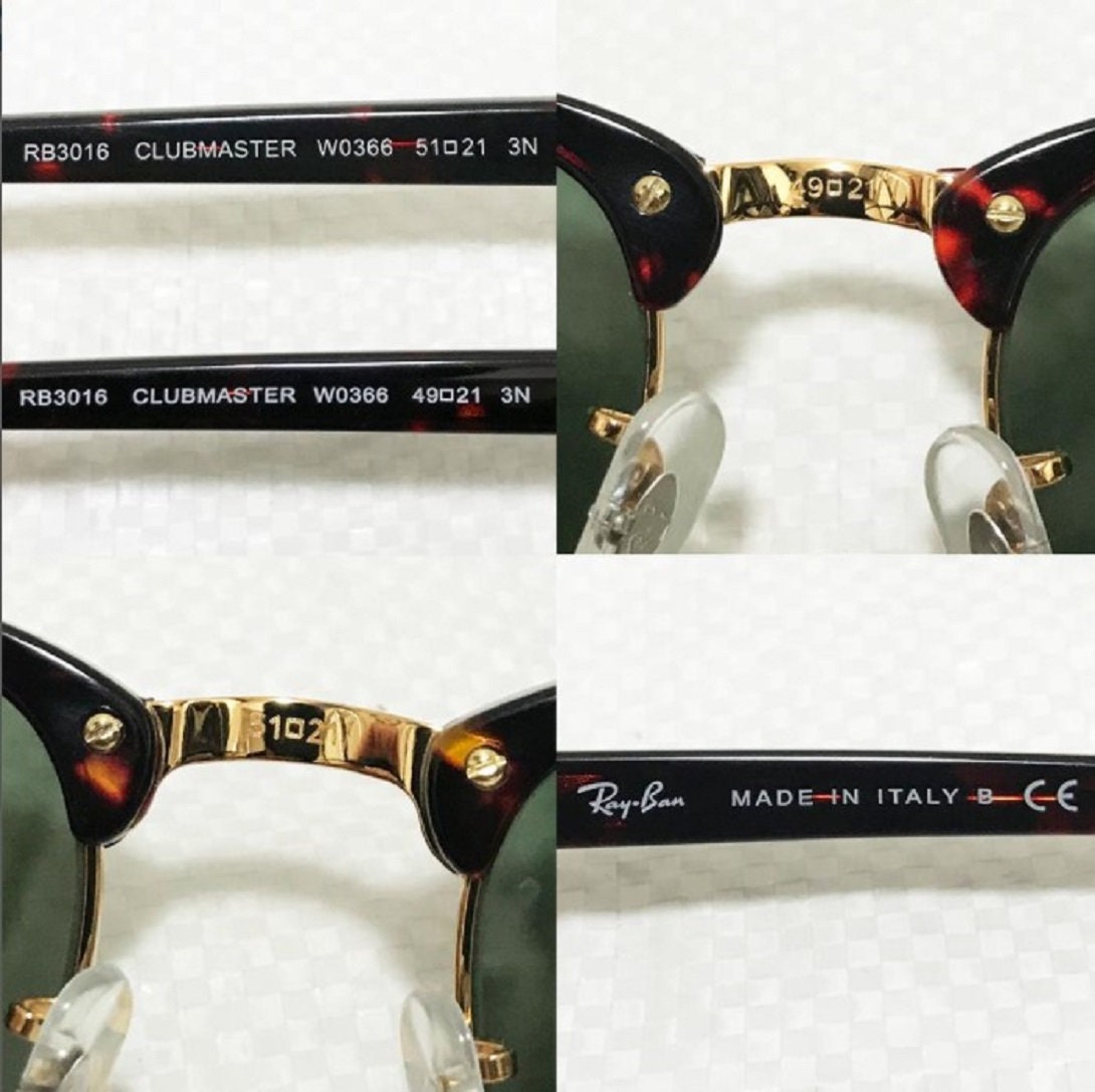 Rayban CLUBMASTER Design Green Classic G 15 Tortoise BEST