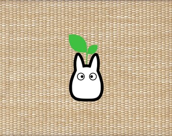 My Neighbor Totoro Chibi Totoro Vinyl Decal Etsy