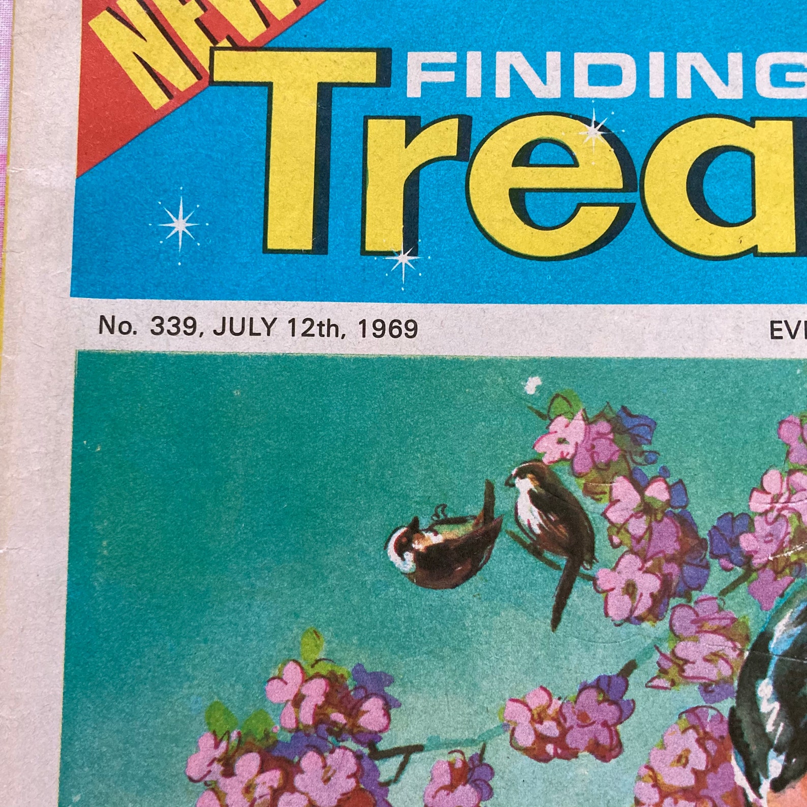 Vintage Treasure Childrens Magazine 1960s Sixties Illustrations