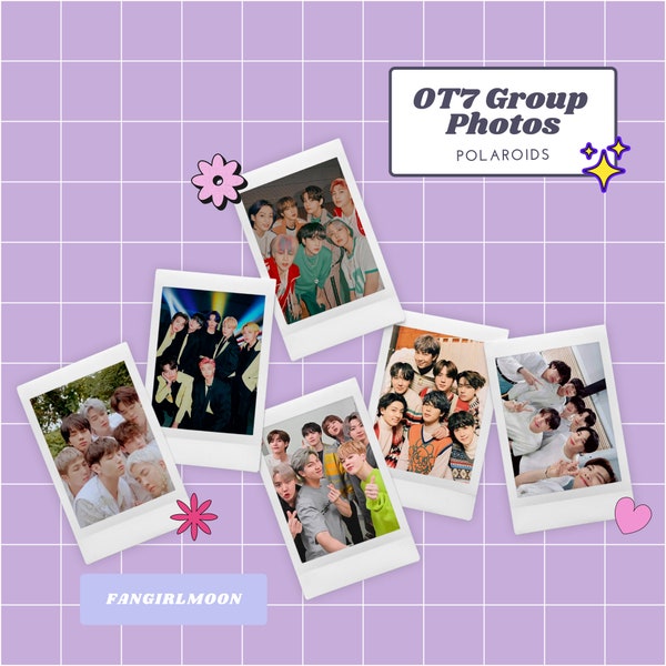 Fotos del grupo OT7 (Polaroides) / Impresiones reales de Fujifilm Instax / Fangirlmoon